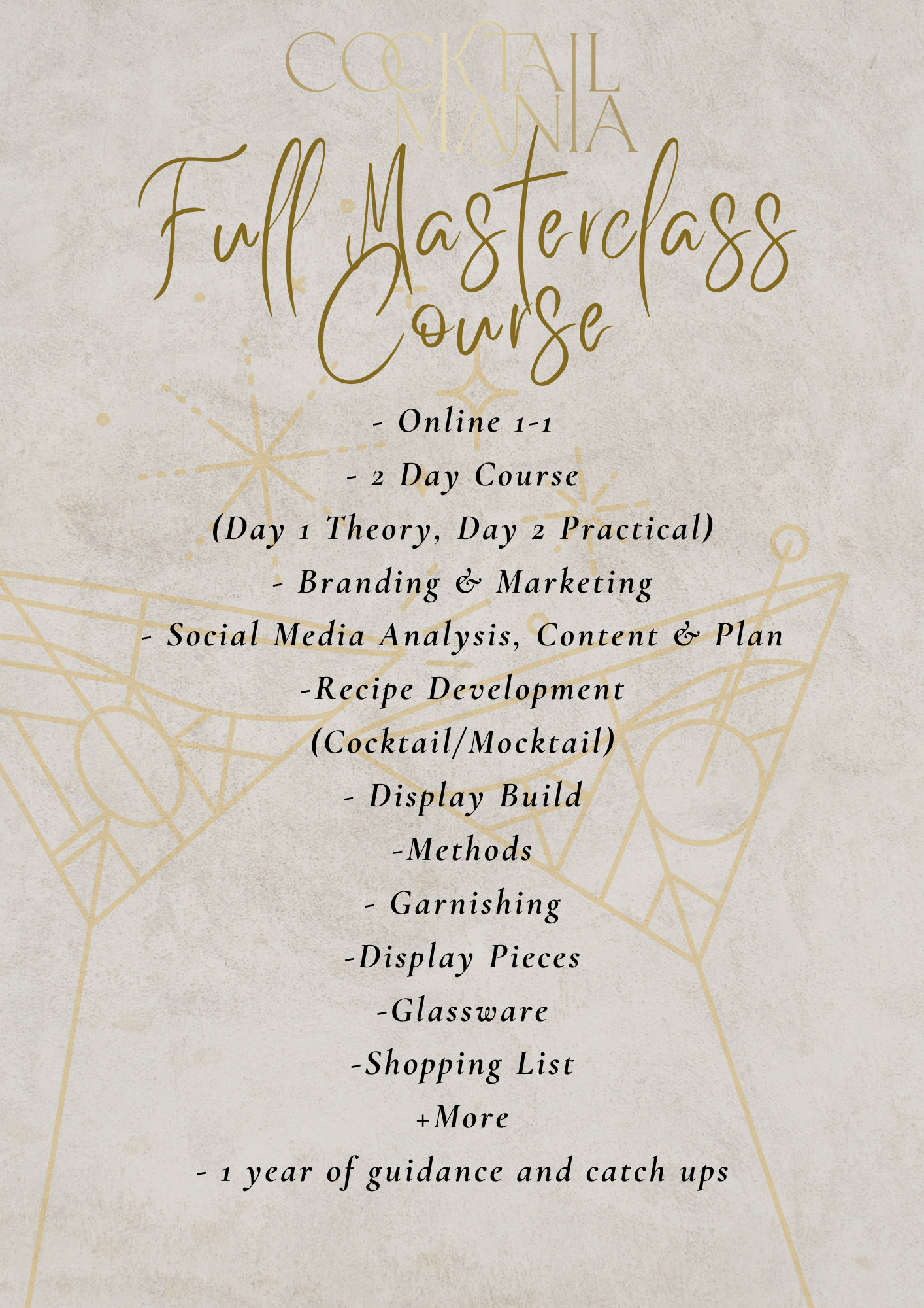 International 1-1 Courses (Virtual)